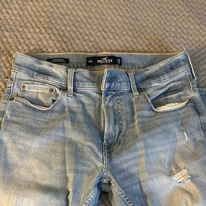 Hollister Men's Faded Blue Skinny Jeans